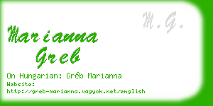 marianna greb business card